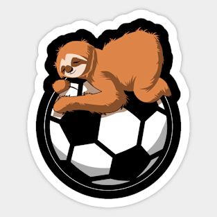 Sloth Cute Soccer Lover Sport Gift Sticker